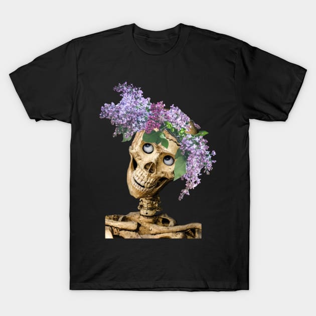 Coy Skull for Halloween T-Shirt by numpdog